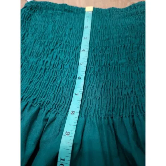 LikeMary Harem Jumpsuit Pants XL 1XL Boho Festival Yoga Cotton Pockets Teal BNWT - Picture 10 of 15